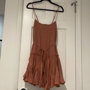 Ruffled mini dress